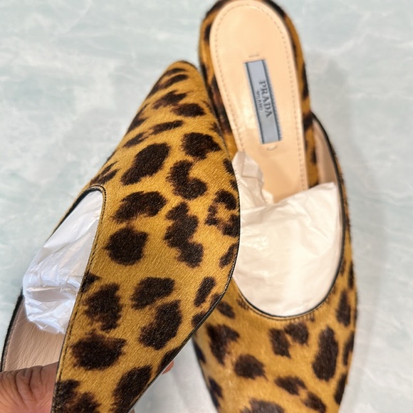 Prada Mules in Leopard Print - Picture 3 of 15